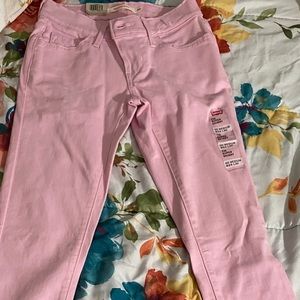 Never Worn Pink Levi’s jeans
